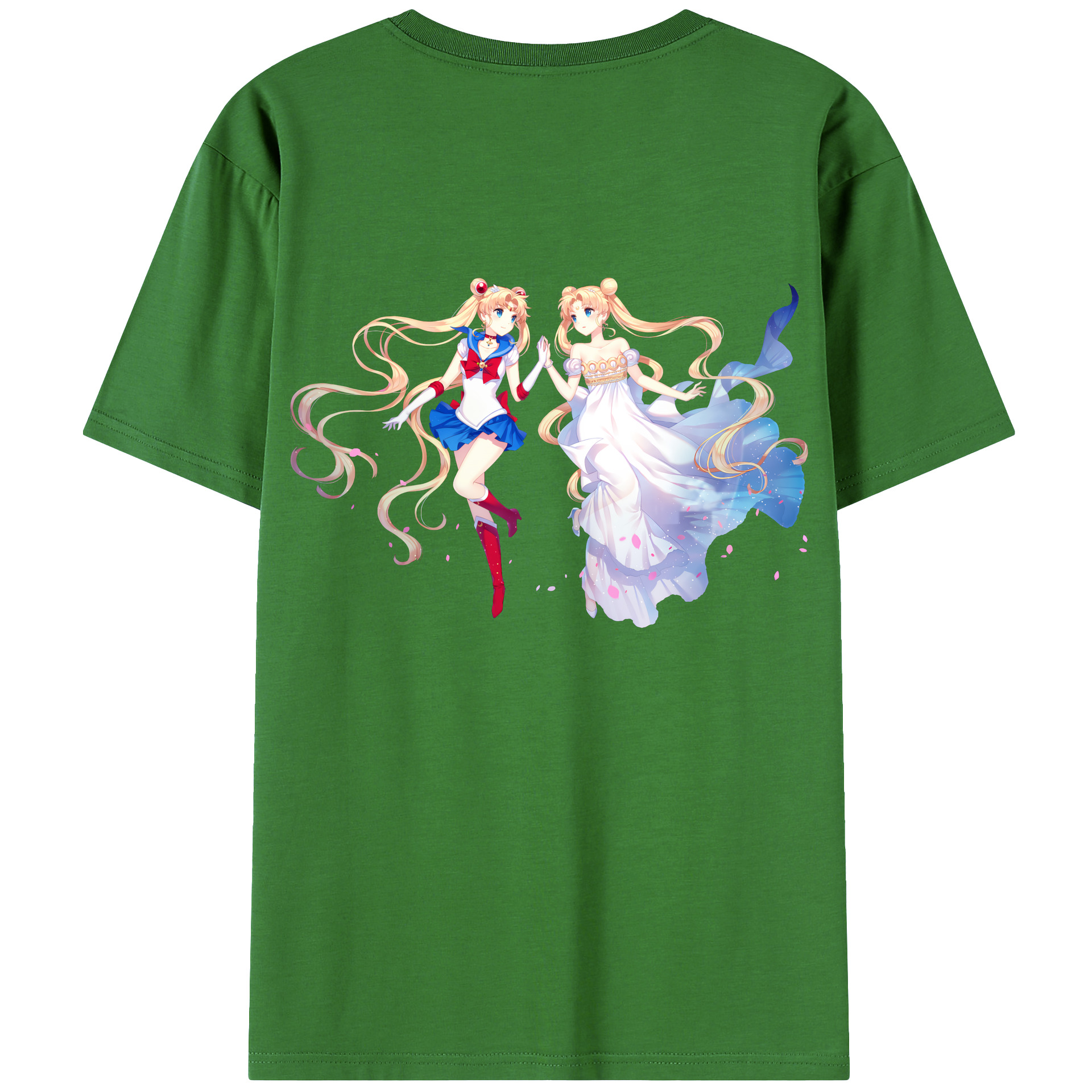 （画像用） 美少女戦士セーラームーン 月野 うさぎ つきの うさぎ Sailor Moon Tsukino Usagi レディース半袖Tシャツ(バックプリント)